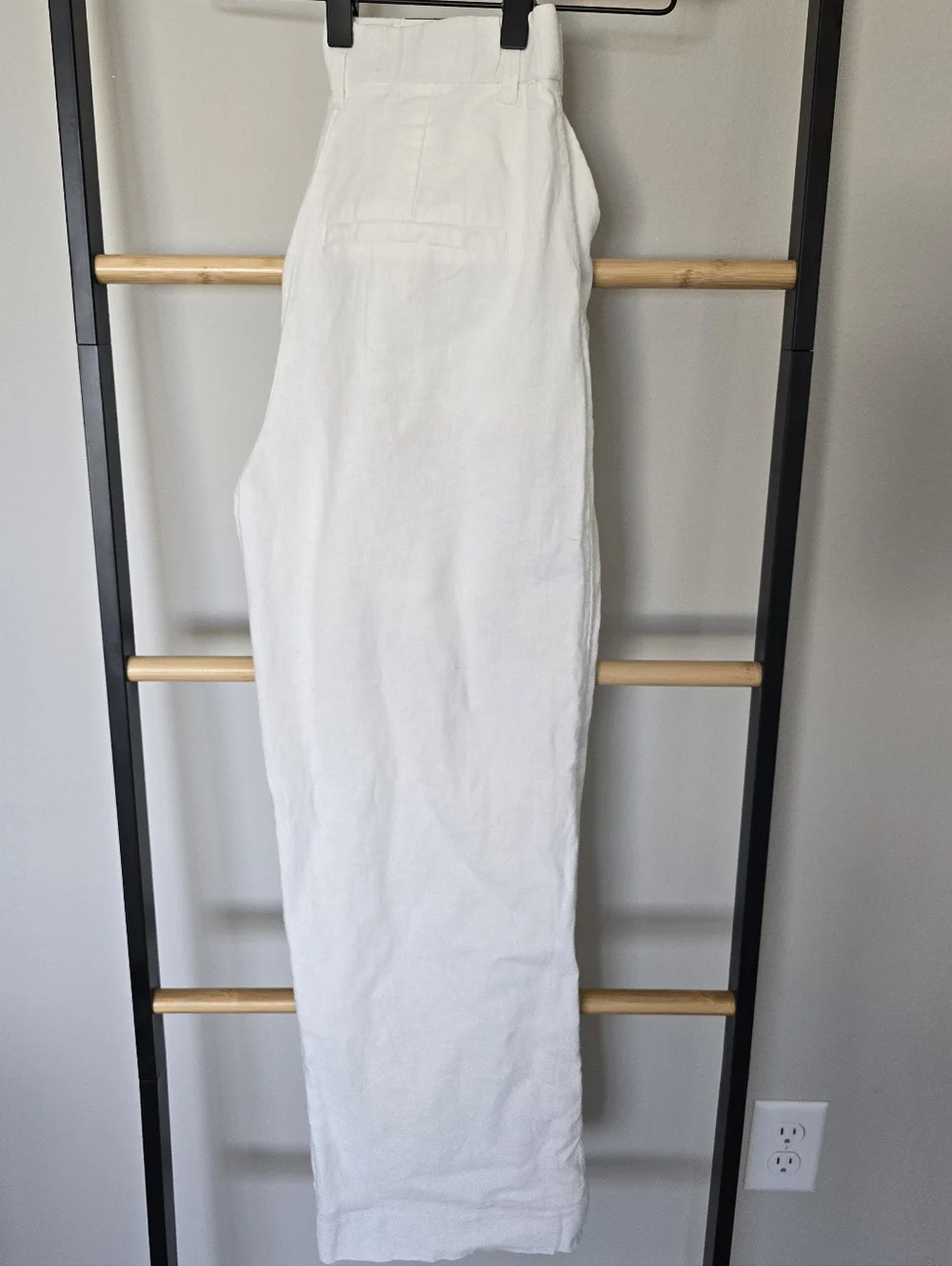 NWT A&F Sloane Tailored Linen Blend Wide Leg Pants Size XXS Short - Picture 12 of 12